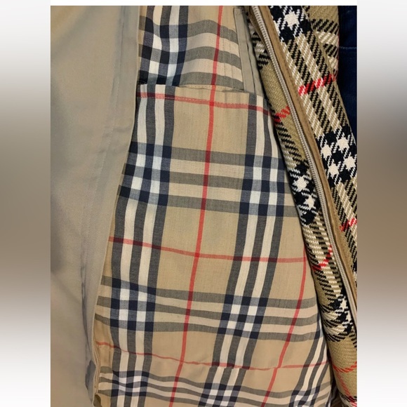 ❌SOLD❌Vintage Oversized BURBERRY Nova Check British Khaki Trench - Mint! - Picture 10 of 16